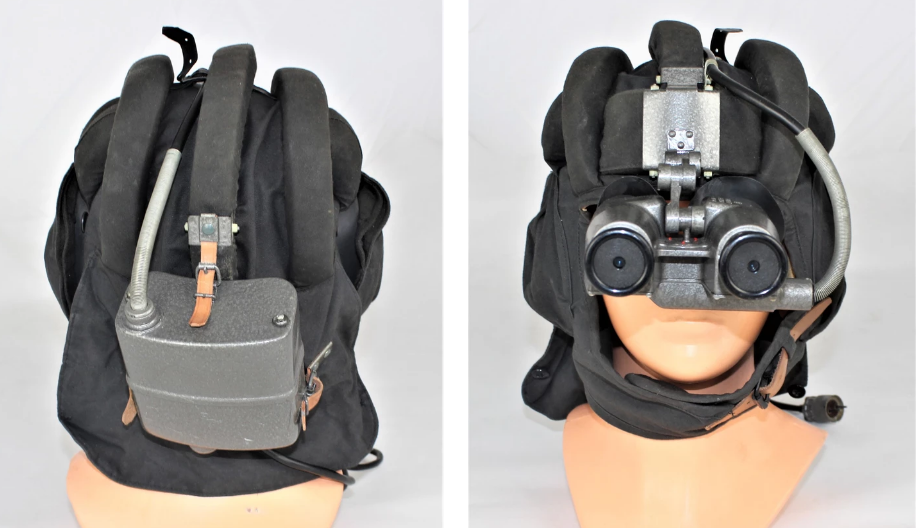 PNW57 MILITARY NIGHT VISION SOVIET GOGGLES AND HELMET RUSSIAN TANK