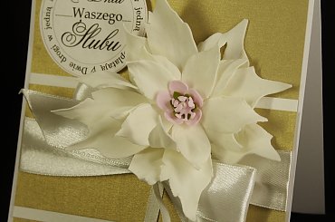 kartka #ślubna #ręcznie #robiona #steresa #rumia