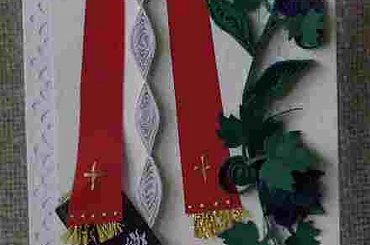 #ręcznie # robiona #kartka #kartki #dla księży #zakonników #diakonów #kleryków #prymicje #jubileusze # święcenia #kapłańskie #diakonatu #obłóczyny