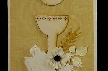 komunia #kartka #ręcznie robiona #steresa #rumia